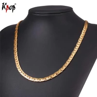 kpop goldsilverblack color accessories chain necklace for men 2017 new arrival jewelry 6mm width necklaces maleman gift n2565