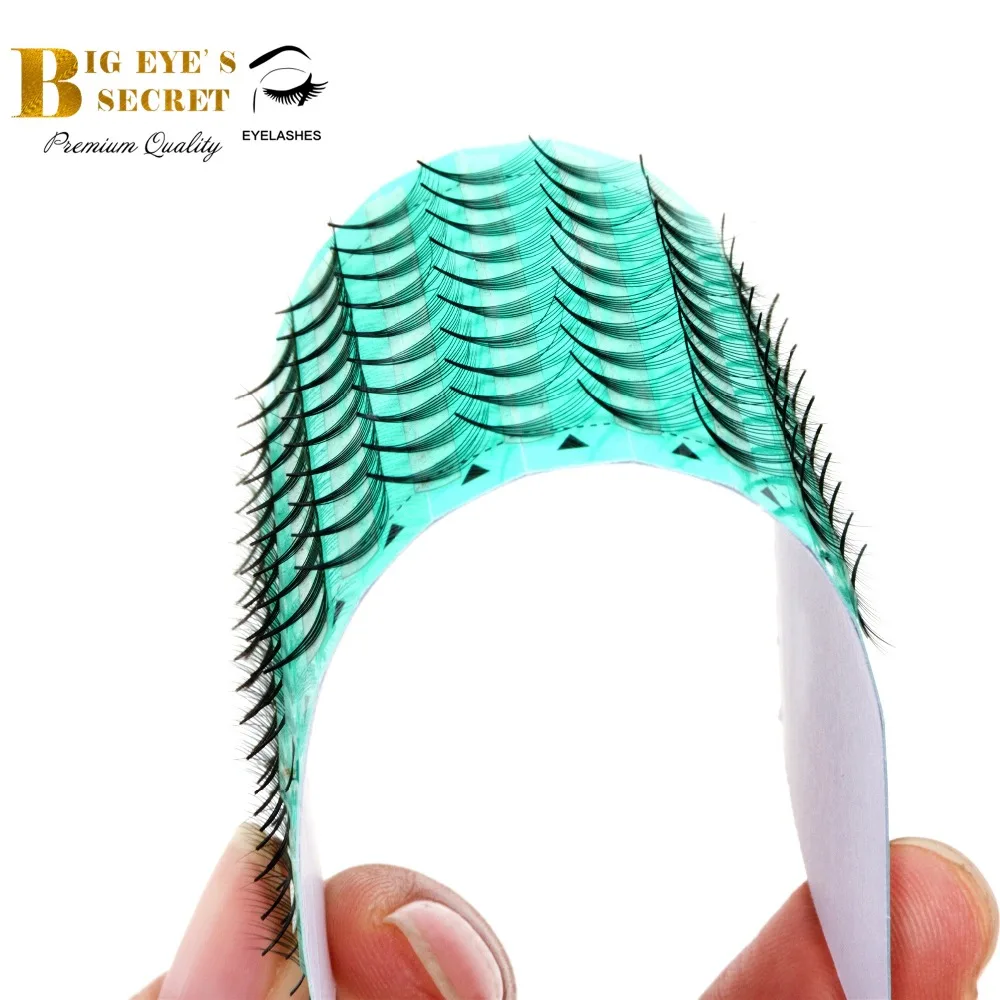 

7D Hand Made Customized Middle Lashes Extension 100% Silk Eyelash Natural Soft Customized Volume False Eyelashes Free Shipping