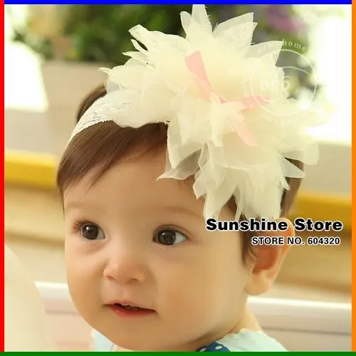 Детские ободки Головные уборы дети цветок Младенческая малышей Девушка повязка
