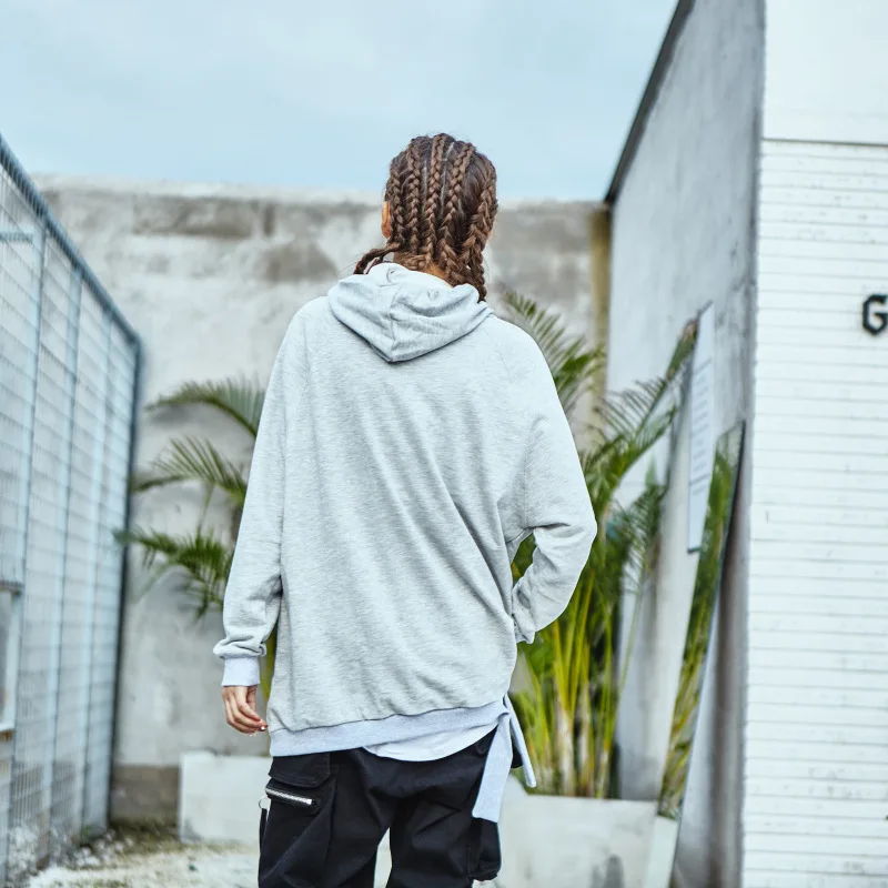 2018 высокое качество Однотонная одежда широкий Elaverage внешней торговли Толстовка с