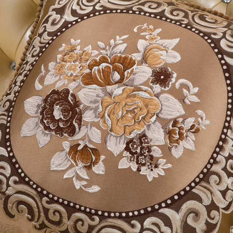 CURCYA квадратный/круглый кофейный цвет диван Винтажный чехол Цветочный американо