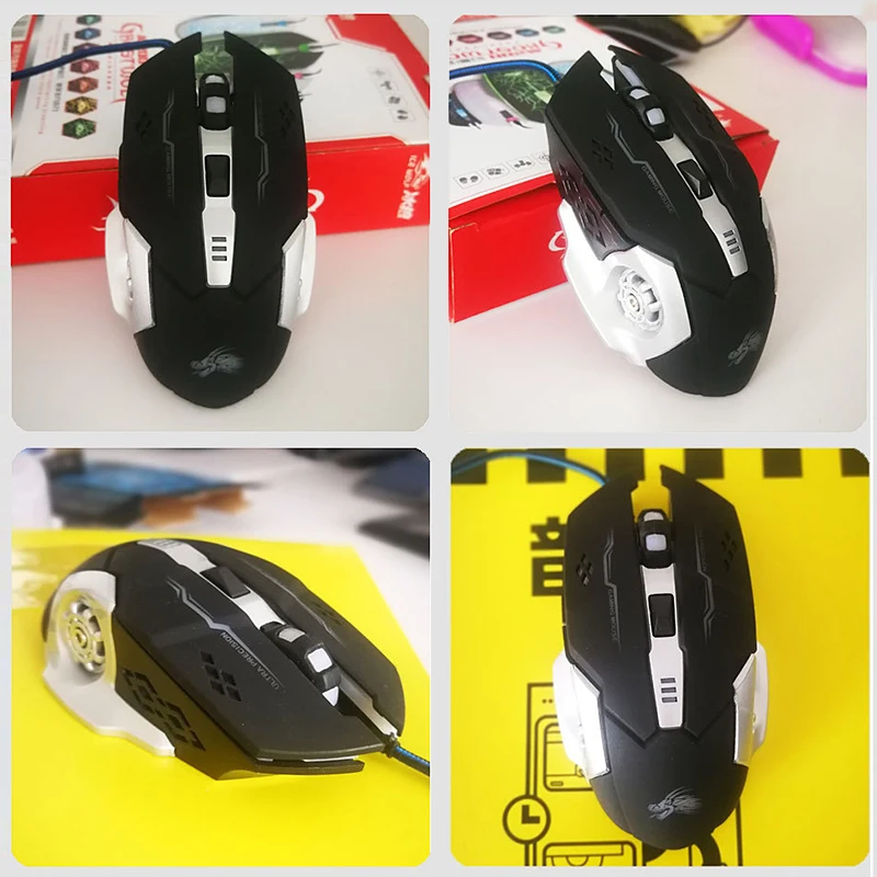 Professional Gamer Gaming Mouse 6D 3200DPI Adjustable Wired Optical LED 6 Keys USB Cable for PC laptop GT | Компьютеры и офис