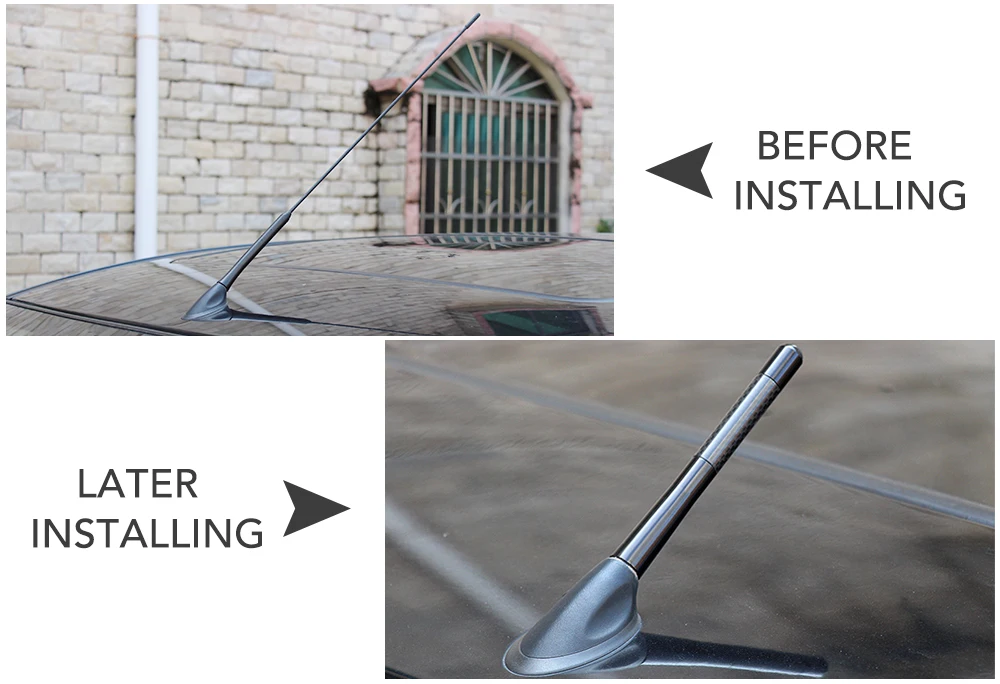 Автомобильная антенна WRC Стиль углеродного волокна авто аксессуары для Ford Focus 2 3 4