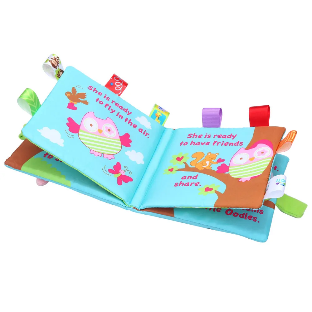 

Baby Cloth book Animal Monkey Puzzle Baby Toy Cloth Development Books for babies children's book kitap A1
