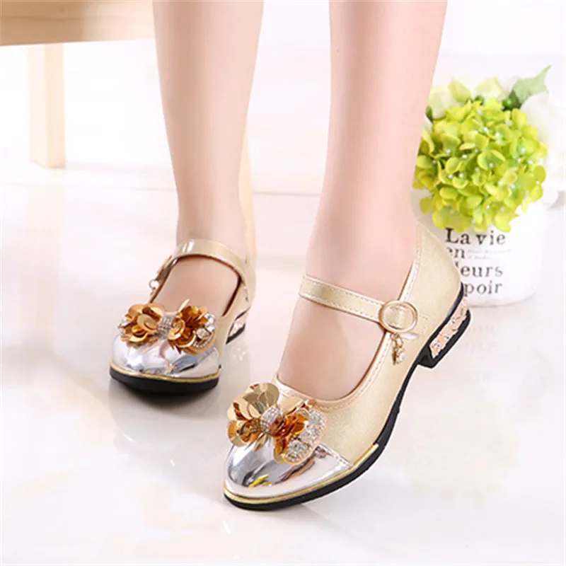 

2018 new girl shoes princess cute bow shoes children shoes shoes size 26-36