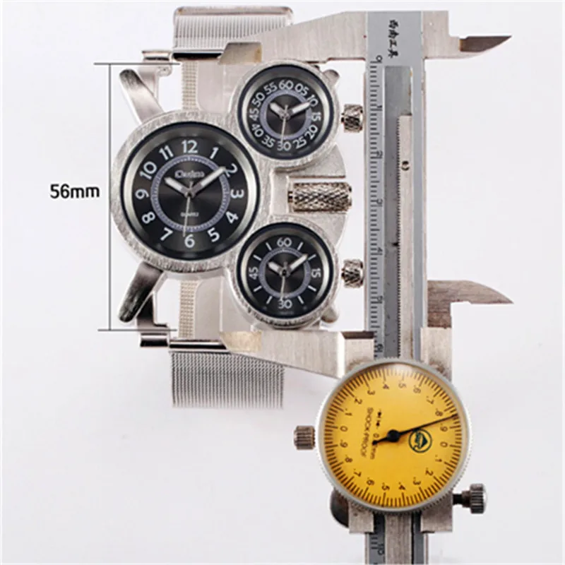 Мужские часы Oulm большие наручные в стиле милитари Montre Homme de Marque Relojes Lujo Marcas мужские