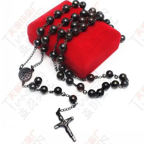Ожерелье из нержавеющей стали 316L с подвеской шариком и крестом 12 шт.|jewelry rosary