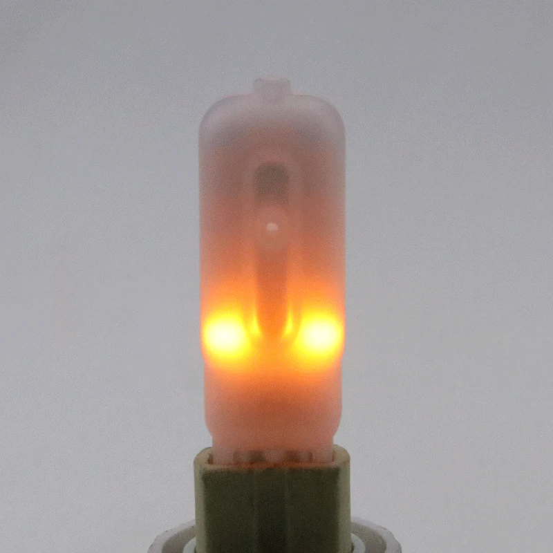 Низкая Напряжение DC12V G9 светодиодный лампы в форме свечи с эффектом пламени SMD2835