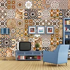 Современные 3D мозаичные обои в стиле ретро, обои для гостиной, фона для телевизора, дивана, водонепроницаемая ткань для стен, 3d обои
