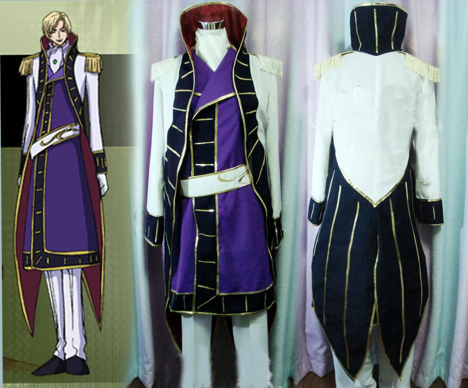 Новое поступление индивидуальный код Geass Schneizel El Britannia карнавальный костюм с