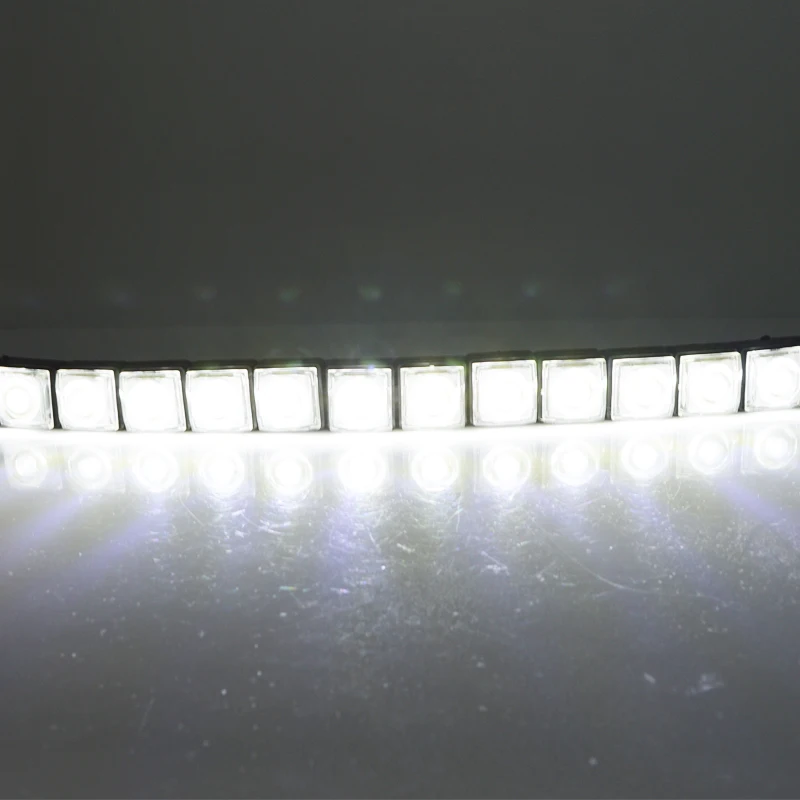 2X 12 светодиодный супер порошок Авто декоративный гибкий полосы высокое Мощность