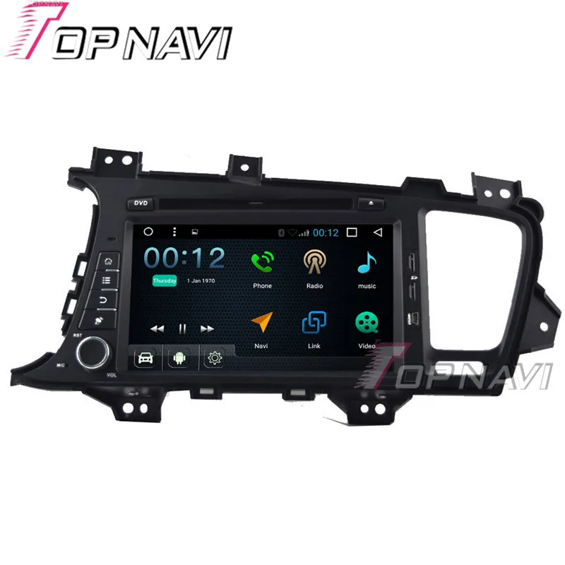 

Topnavi 8 "1024*600 четырехъядерный 16G Android 6,0 Автомобильный DVD мультимедийный плеер для KIA K5 Авторадио GPS навигация аудио стерео