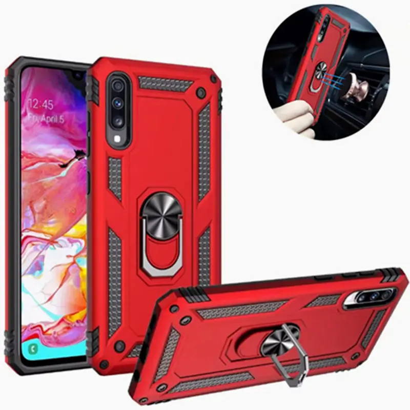 Чехол для Samsung Galaxy A50 A70 роскошный защитный чехол с магнитным кольцом Прочный A10 A20