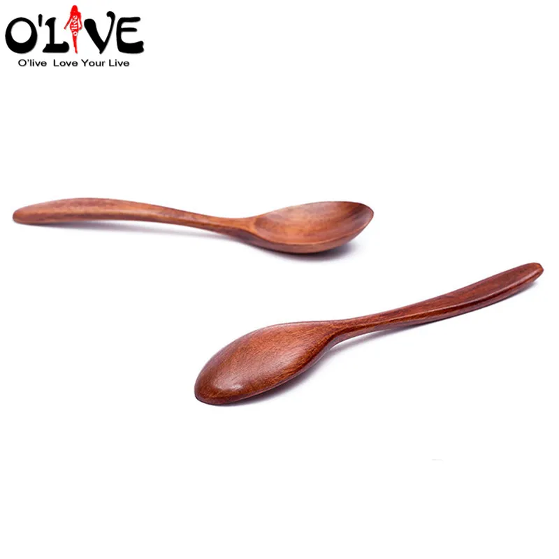 3 шт. деревянные ложки для кофе меда чая супа | Дом и сад