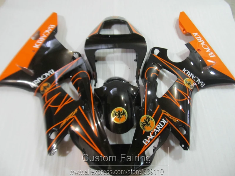 

Bodywork plastic fairing kit for Yamaha YZFR1 00 01 burnt orange black fairings set YZF R1 2000 2001 LK25
