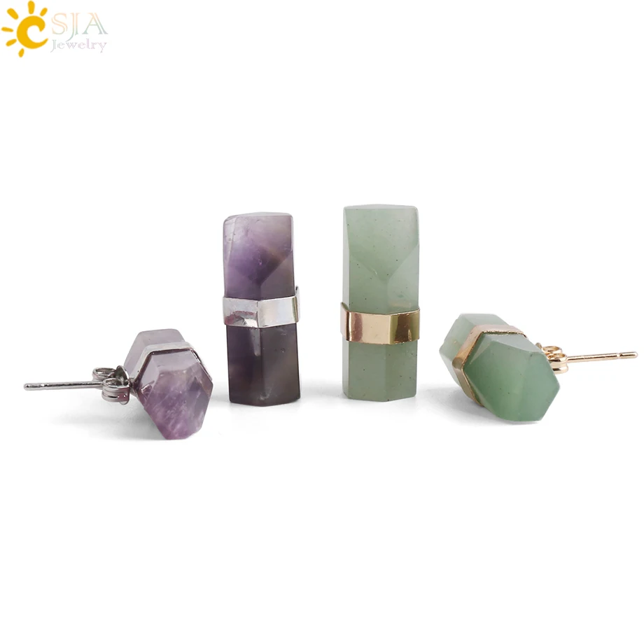 Женские серьги гвоздики с натуральным камнем|Серьги-гвоздики| |