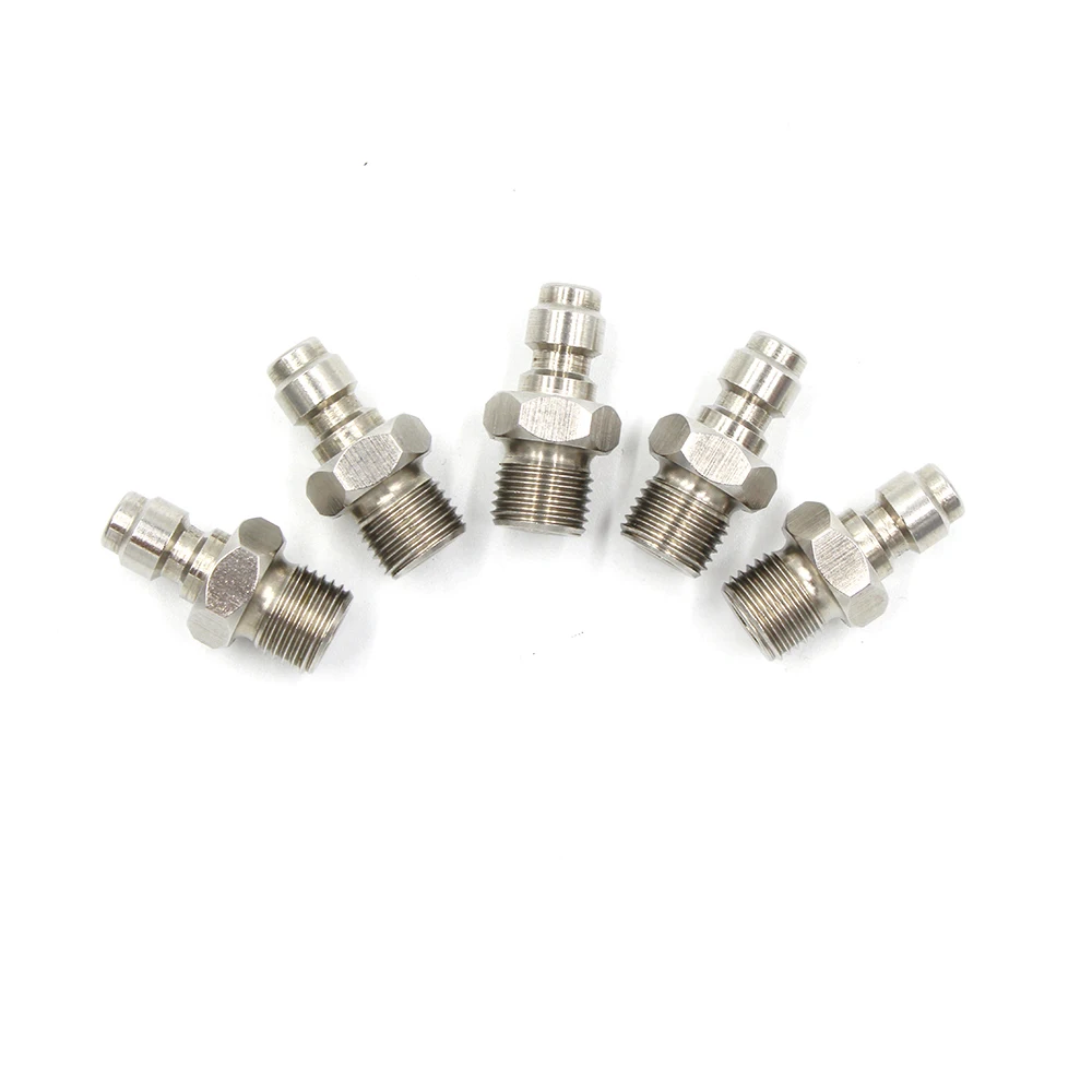 PCP Airforce Пейнтбольная нержавеющая сталь 8 мм штекер быстроразъемный соединитель M10