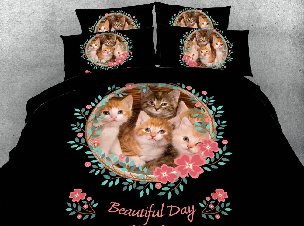 3d постельное белье королевского размера покрывало одеяло простыни набор Твин