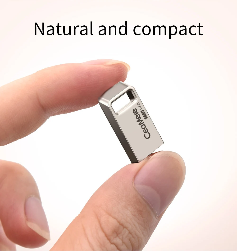 Ceamere CD02 USB флеш-накопитель 8 ГБ/16 ГБ/32 ГБ/64 Гб мини-накопитель металлический флеш-накопитель 2,0 флеш-накопитель карта памяти USB диск 64 Гб USB