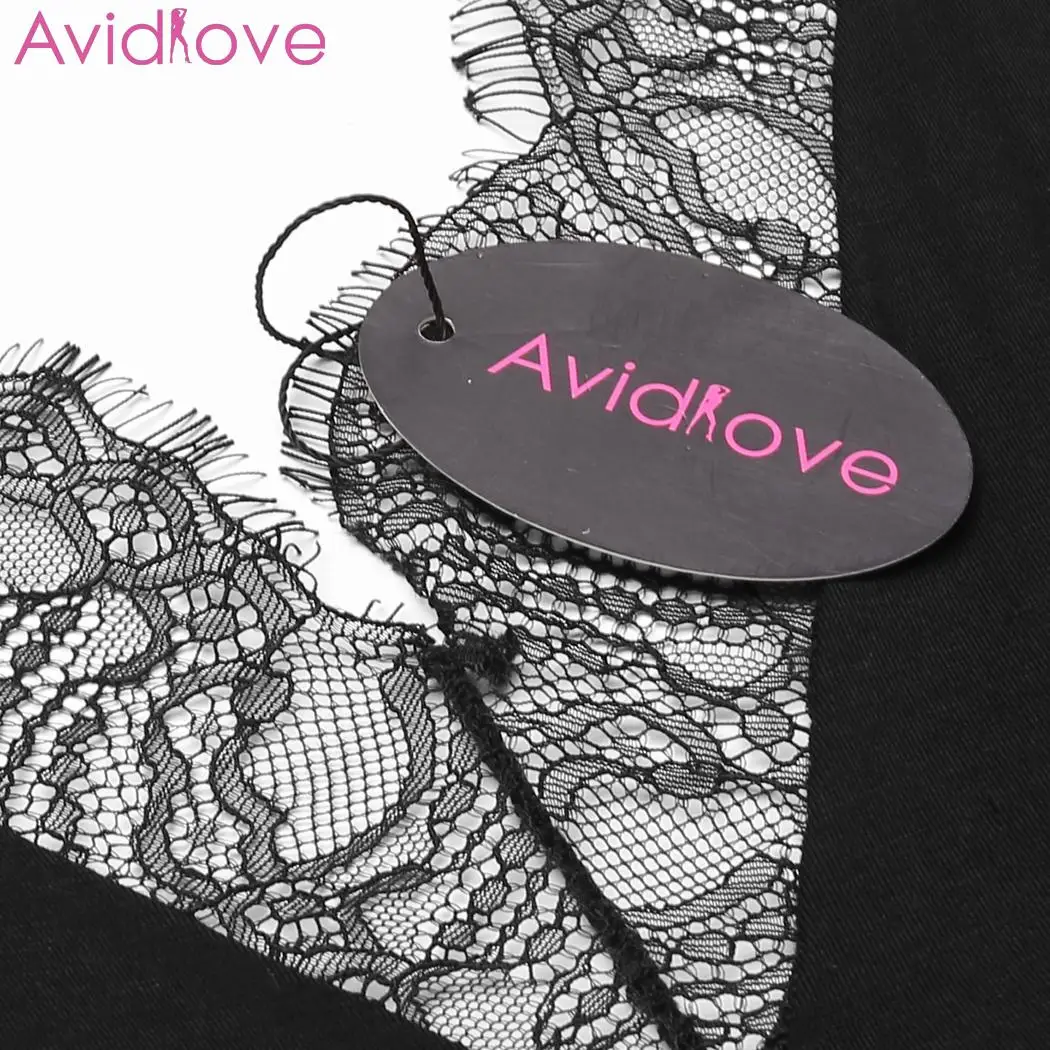 Женская ночная сорочка Avidlove рубашка с асимметричным кружевом и открытой спиной |
