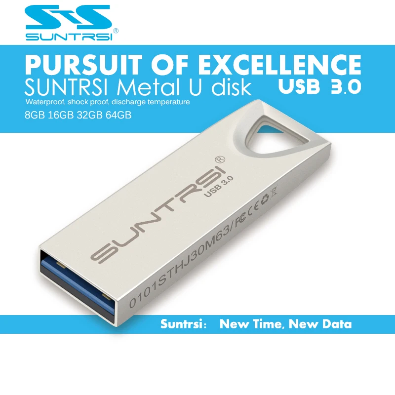 Suntrsi USB флеш накопитель 64 Гб металлический 3 0 Высокоскоростная флешка Флешка ГБ