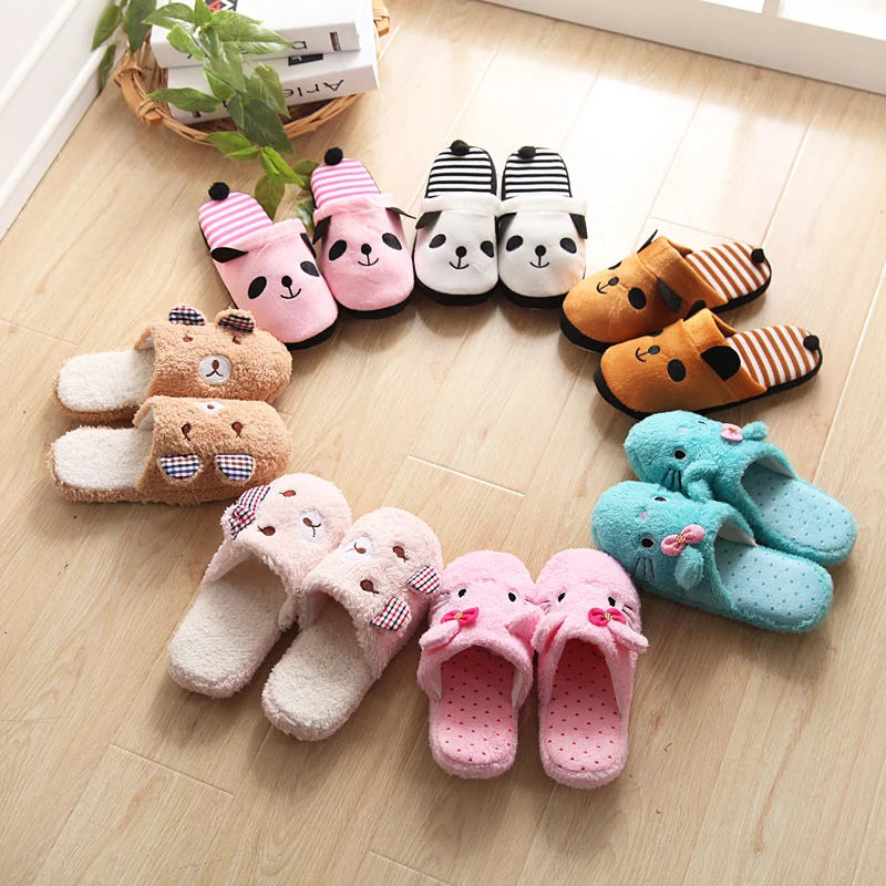 ome Furnishing cotton slippers shoes for men and women section of confinement in autumn winter indoor |