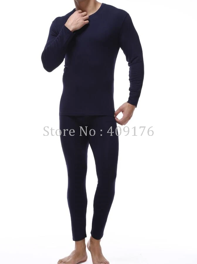 PRAYGER мужские кальсоны больших размеров 2XL-7XL модальный теплый тонкий срез круглый вырез нижнее белье костюм