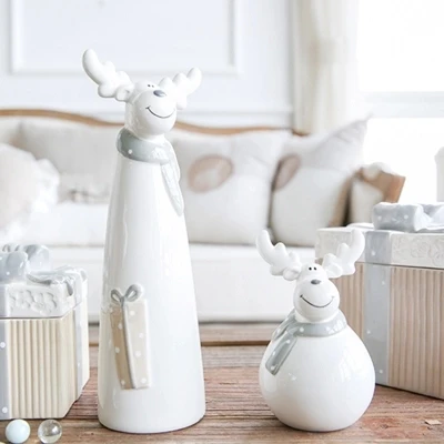 Nordic creative minimalist Christmas ceramic living room decoration holiday gift wedding birthday | Дом и сад