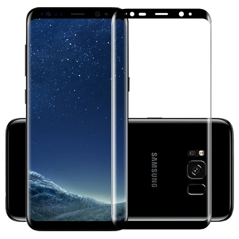 Защитная пленка для экрана 3D горячекатаное закаленное стекло Samsung Galaxy S8 полное