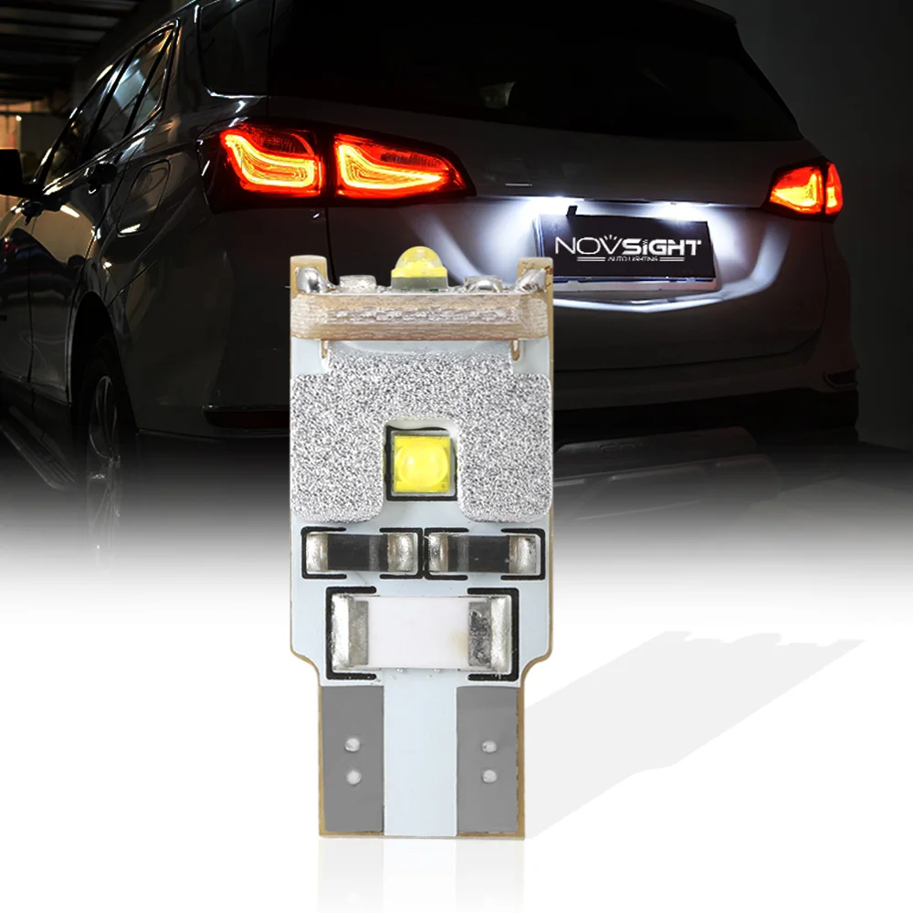 NOVSIGHT T10 W5W светодиодный 6500K внутренний свет T10 W5W 194 168 Автомобильный светодиодный светильник белый купол свет для автомобиля аксессуары Свет