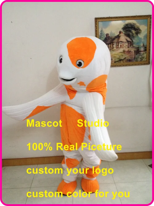 Костюм-талисман карпа в виде рыбы кои индивидуальный маскарадный костюм