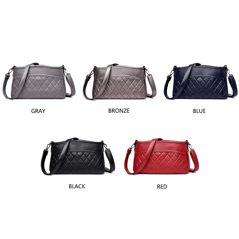 Натуральная кожа модные однотонные женские сумки-мессенджеры для женщин 2019