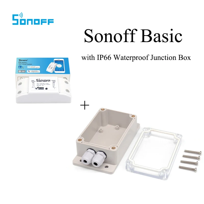 Sonoff Basic/RF/двойной/Pow с IP66 Водонепроницаемый распределительная коробка случае