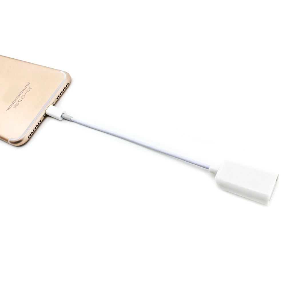 USB OTG адаптер кабель передачи данных Переходный Разъем конвертер для Apple IPhone X 5 6 7 8