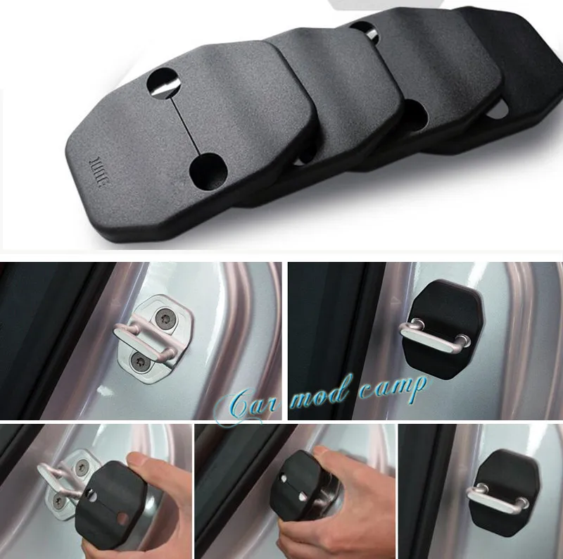 

For BMW 7 Series G11 / G12 2016 2017 Plastic Interior Car Door Lock Buckle Cover 4pcs Car Styling Accessories!