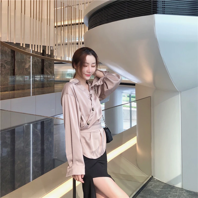 Cheap wholesale 2019 new autumn winter Hot selling women's fashion casual ladies work Shirts FP2 | Женская одежда