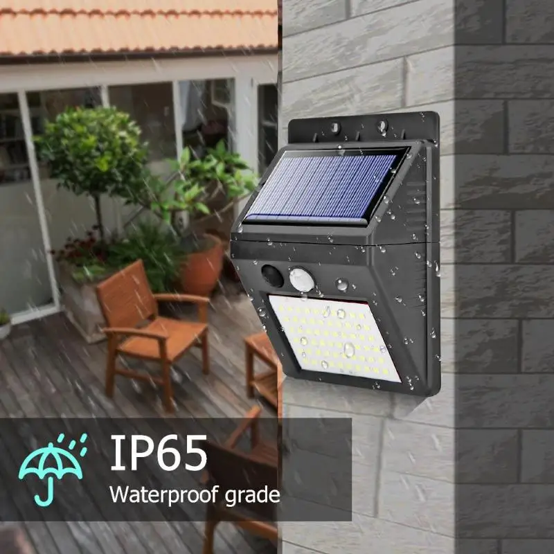 30/60led Солнечная Сплит настенная лампа датчик движения IP65 Водонепроницаемый