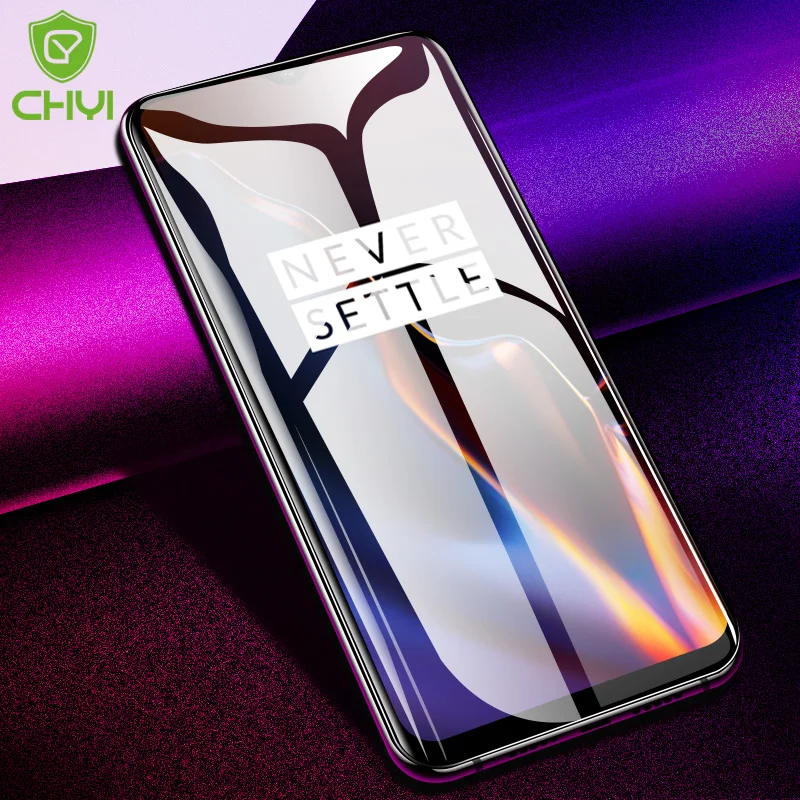 CHYI стекло с закругленными краями для Oneplus 6 T полностью клеящееся покрытие 1 +