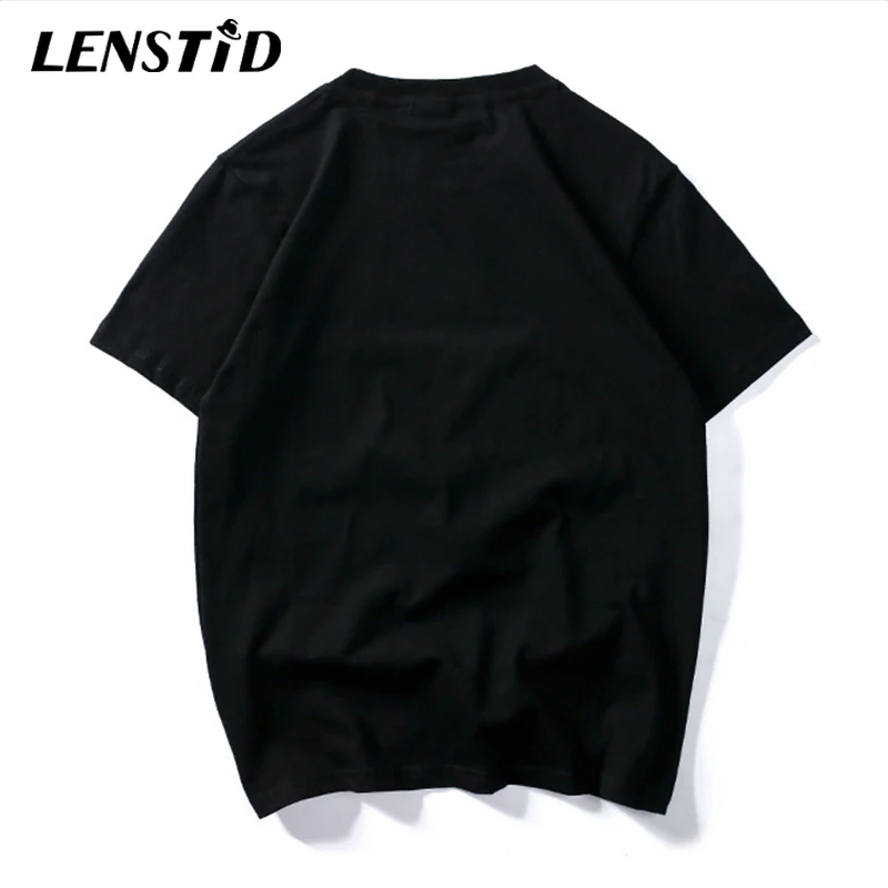Футболка LENSTID с изображением среднего пальца футболка в стиле хип хоп Харадзюку