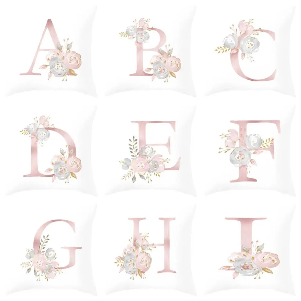 

Pillow Case 45x45cm Kinder Zimmer Dekoration Brief Kissen Englisch Alphabet pillowcases Throw Pillow Cover Cojines Cushion Cover