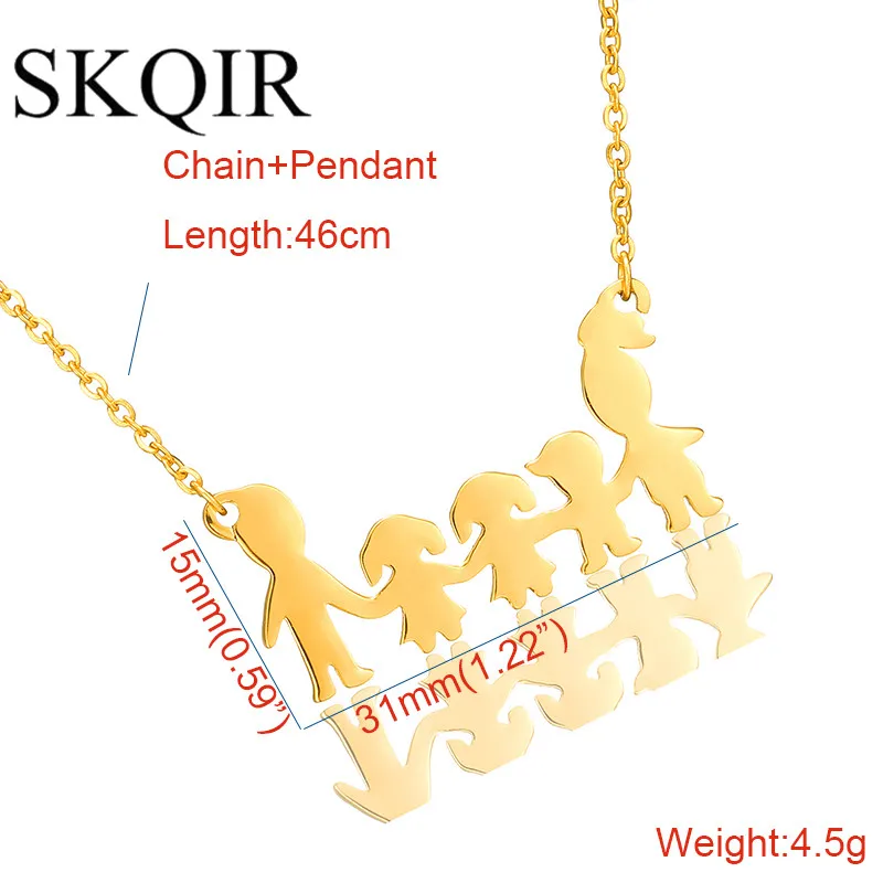 Романтическая Подвеска для всей семьи с 5 фигурами кулон в виде сердца розовое