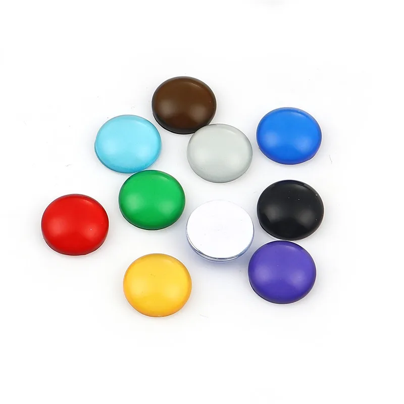 DoreenBeads стекло купольное уплотнение круглый кабошон Flatback в случайном порядке