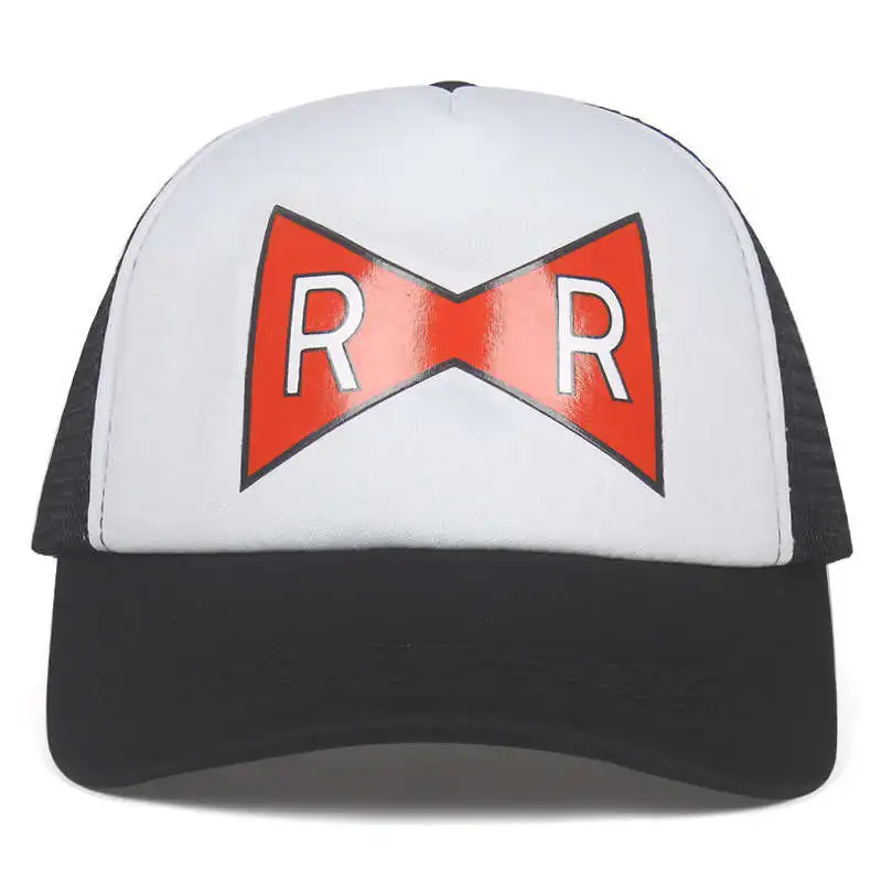 RR бейсболка для дальнобойщика Dragon Ball Dr. Gero Dad Hat красная лента армейская нежная Печать Snapback cap s Нет структуры шляпа - Цвет: white RR
