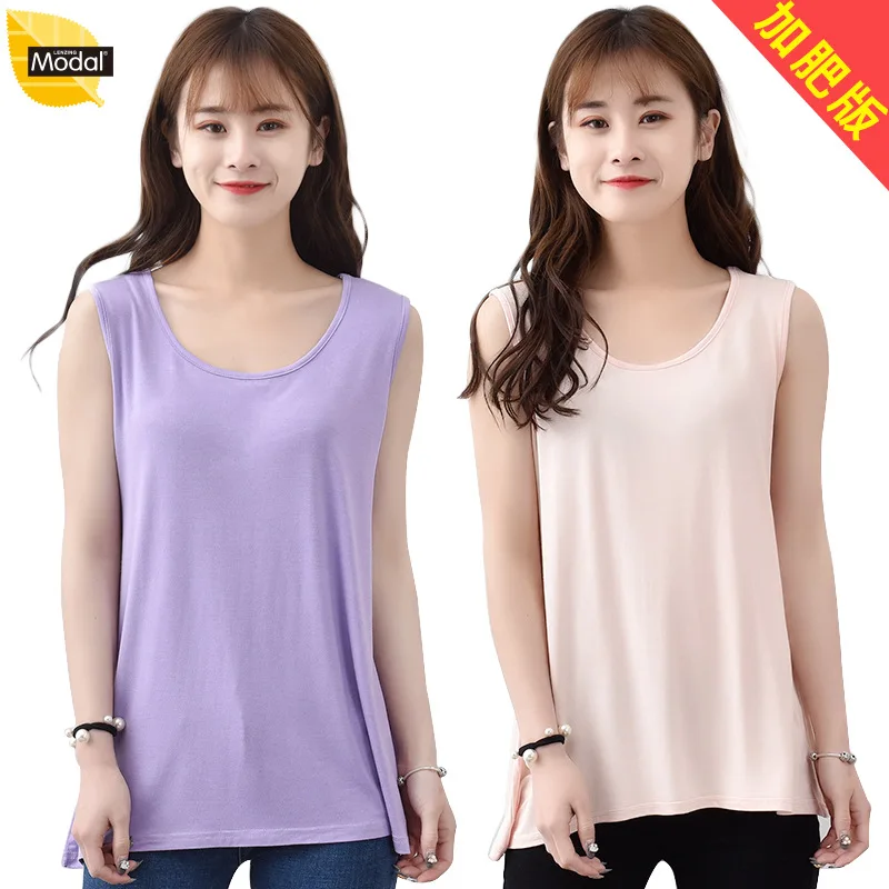 Майка женская Свободная с U-образным вырезом топ без рукавов талией и размера