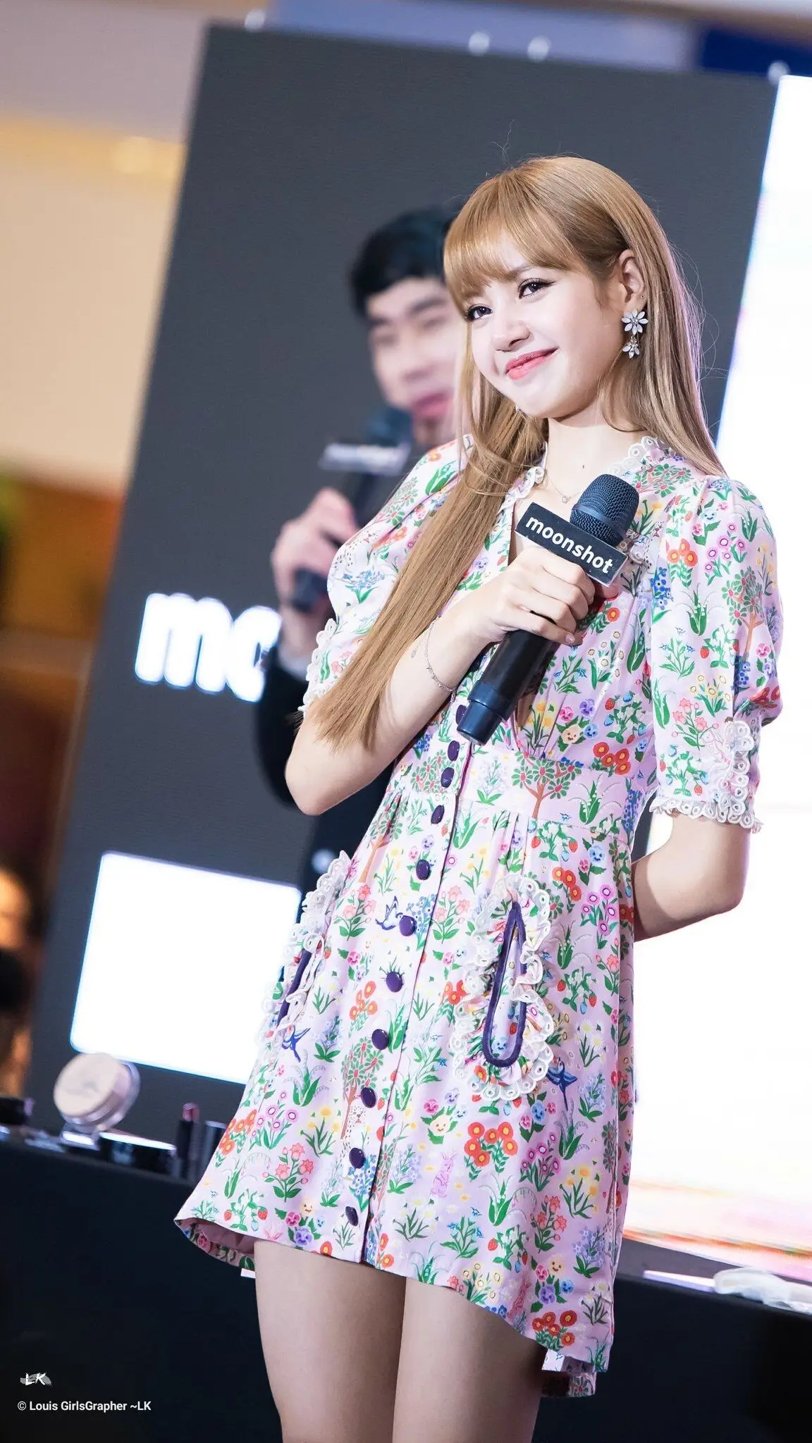 Kpop Blackpink LISA, новинка, кружевное платье с v-образным вырезом, женская летняя уличная одежда, корейские Популярные Платья с цветочным принтом для девочек