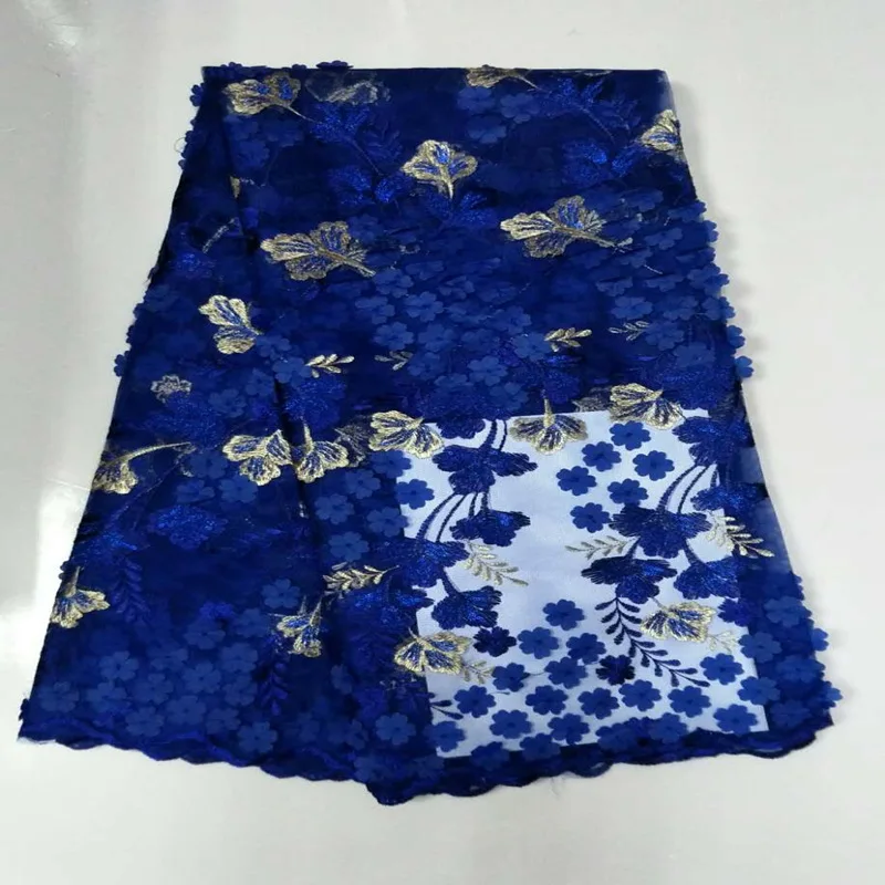 Красивые 3D наклейки с золотой нитью вышивки кружевной ткани для торжественное