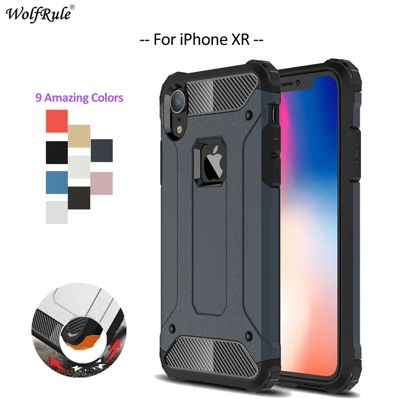 Чехол для iPhone XR чехол из ТПУ и поликарбоната защитный чехол-бампер Apple 6 1'' |