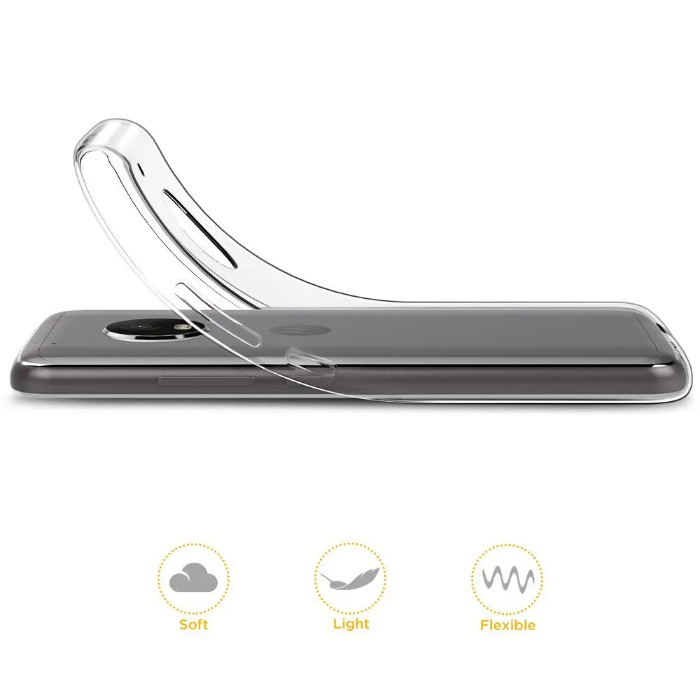 Мягкий прозрачный чехол для телефона Motorola One Power Vision Zoom Pro P30 Moto G5 G5S G6 Play G8 bumper moto E6