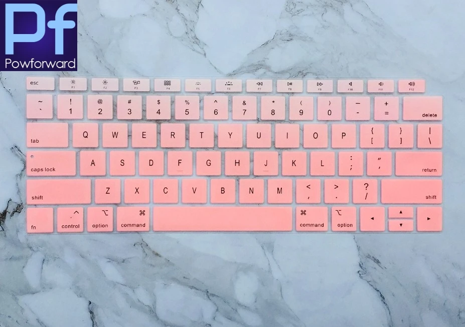 Ультратонкий силиконовый чехол с клавиатурой для новейшего MacBook Air 13 Touch ID Version Model