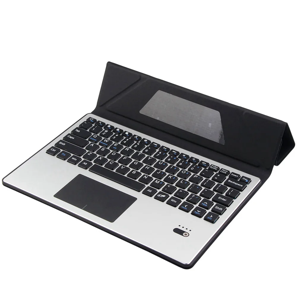 Защитный чехол из искусственной кожи + Съемная Bluetooth сенсорная клавиатура для